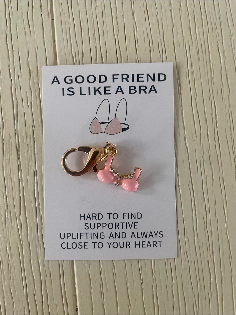 Best Friend Bachelorette Bra charm gift